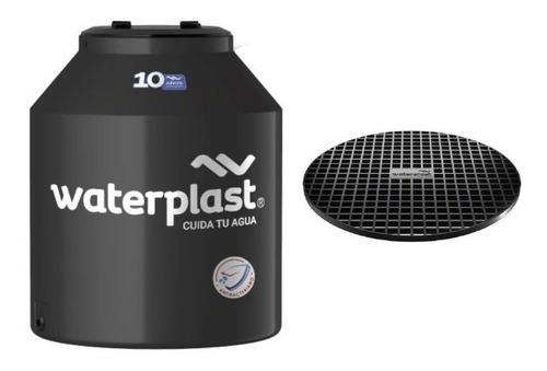 Tanque Clásico Bicapa Waterplast 1000lt + Base De Plástico