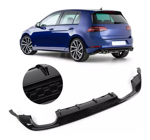 Difusor Paragolpe Spoiler Compatible Con Marca Vw Golf Mk7.5