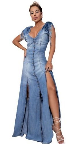 Vestido Jeans Longo Lolla 400446-1