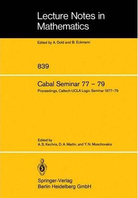 Libro Cabal Seminar 77 - 79 : Proceedings, Caltech-ucla L...