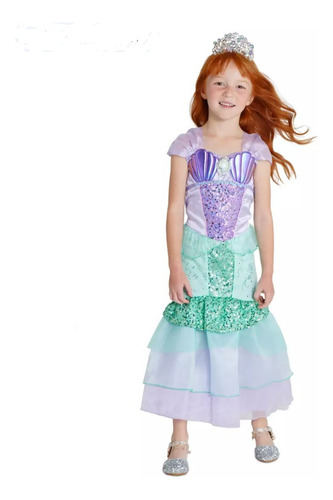 Disfraz Vestido Ariel La Sirenita Disney Store Importado