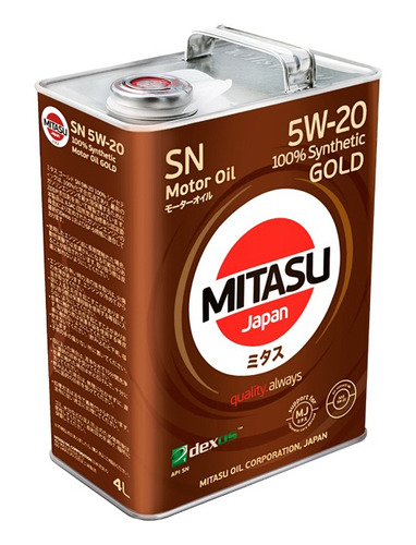 Aceite 5w20 Full Sintético Mitasu