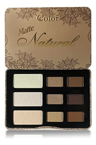 Ccolor Cosmetics - Paleta De Sombras De Ojos Natural Mate, 9