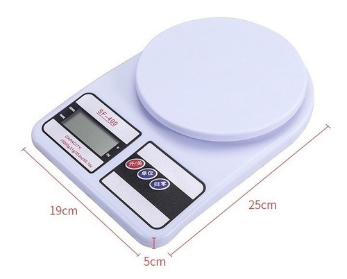 Bascula Digital Gramera De Cocina Pesa De 1 Gramo A 10 Kilos