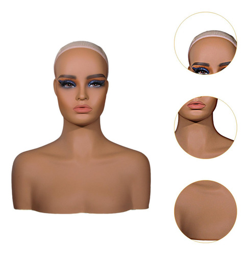 Cabeza De Maniquí Femenina Realista, Modelo De Cabeza De