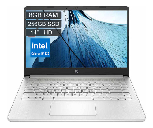  Portátil Hp 14-dq0520la  Intel N4120 Quad Core 8gb 256gb 14