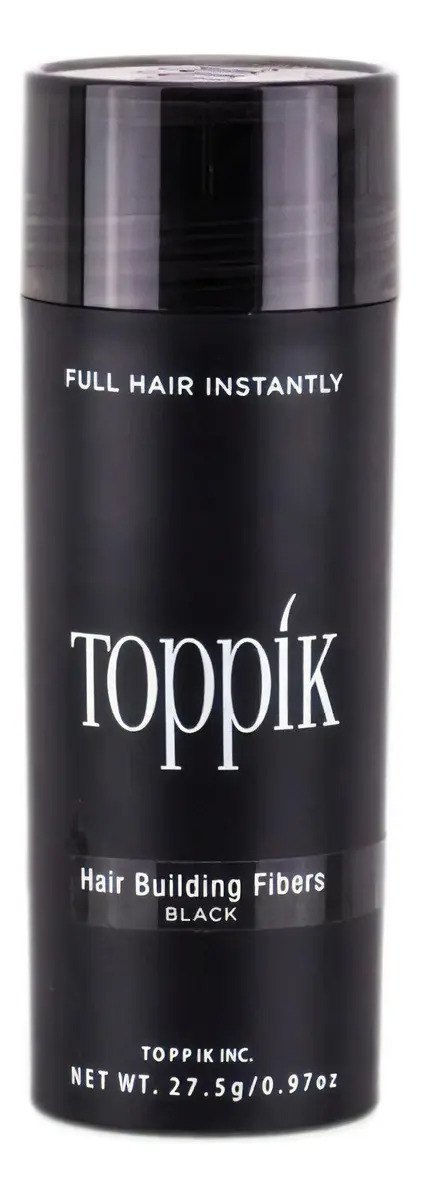 Toppik Fibras Capilares Densificantes Color Negro, 27.5 g. Apariencia de Cabello Grueso y Abundante al Instante, con Queratina Natural de Alta Calidad que se Adhiere Firmemente al Pelo