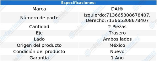 Par Bases Amortiguador Traseras Seat Ateca 16-21 Dai