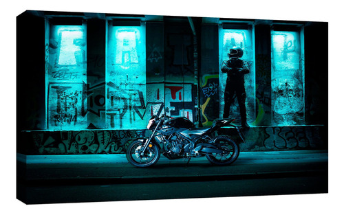 Cuadro Decorativo Canvas Moderno Motocicletas Carreras Color Motocicletas Carreras 49 Armazón Natural