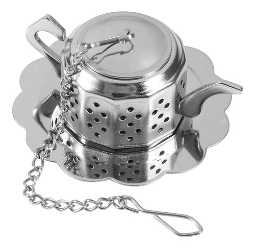 Imagen 1 de 9 de Filtro Infusor De Té En Hojas Sueltas De Acero Inoxidable