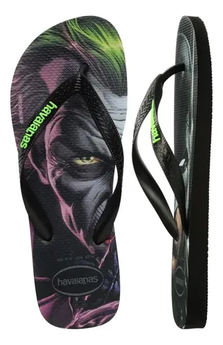 Chinelo Havaianas Top Herois Dc Batman Coringa Comic Origin