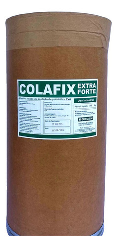 Cola Pva Branca Extra Colafix 1200 Para Papelão Madeira 50kg