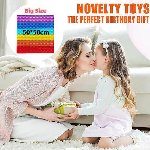 Brinquedos 50cm Bolha Ansiedade Popit Hand Spinner Colorido