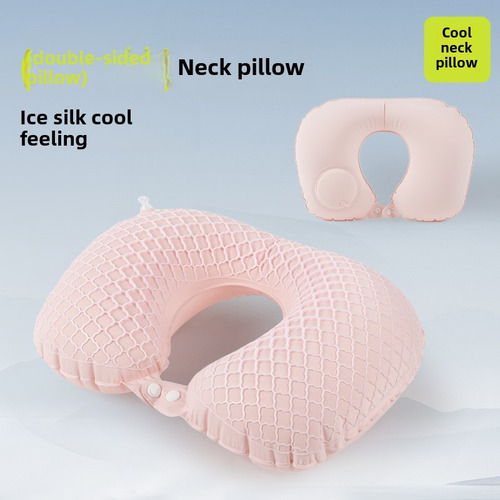 Atuendo Sencillo Y Sencillo: Almohada Inflable Para El Cuell