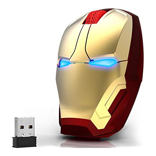 Ratón Inalámbrico Iron Man, Ratón Óptico Portátil ...