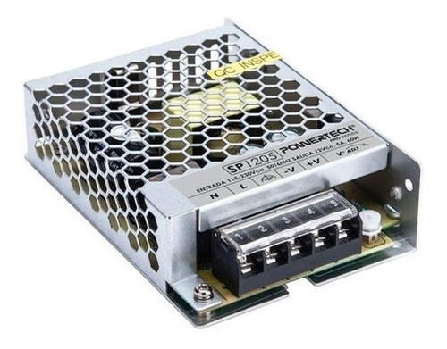 Imagen 2 de 6 de Fuente Switching 12v 5a Regulada Metalica Tira Led Cctv 60w