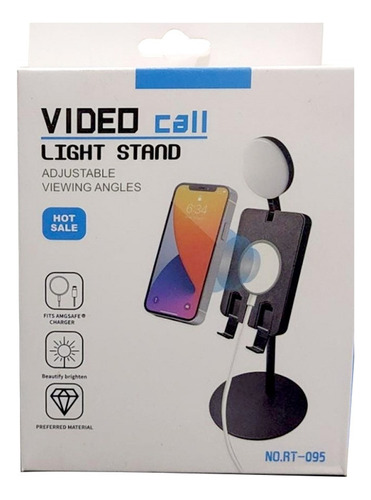 Soporte De Mesa Para Teléfono Con Luz Led 3 Tonos