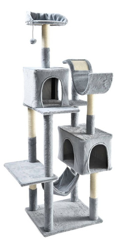 Arranhador Torre De Gato Grande De Luxo Com Casas Camas Rede