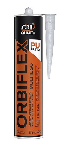 Orbiflex Adesivo Pu40 Preto 380g/230ml Orbi Quimica