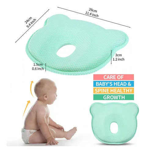 Almohada De Cabeza Plana Bebé, Almohada Moldeadora De ...