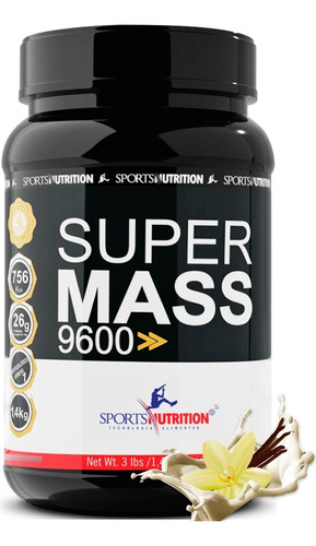 Super Mass 9600 Hipercalórico - A Melhor Do Mercado- 1,4kg Sabor Baunilha