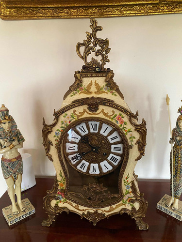 Reloj Antiguo Alemán De Pendulo Marca Fhs , Excelente Estado