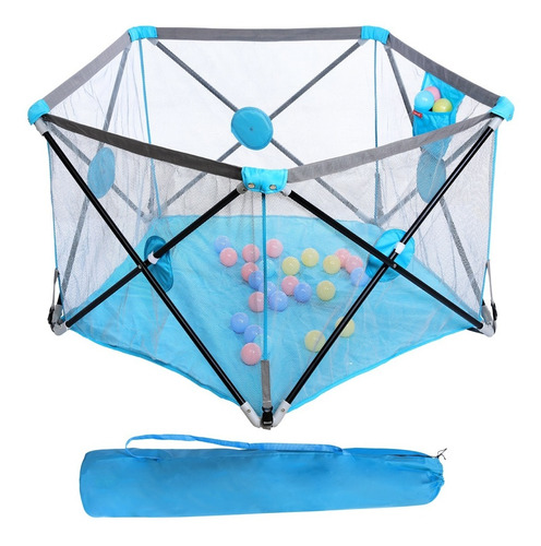 Corralito Bebe Plegable Bolso Pelotitas P Exterior Outlet