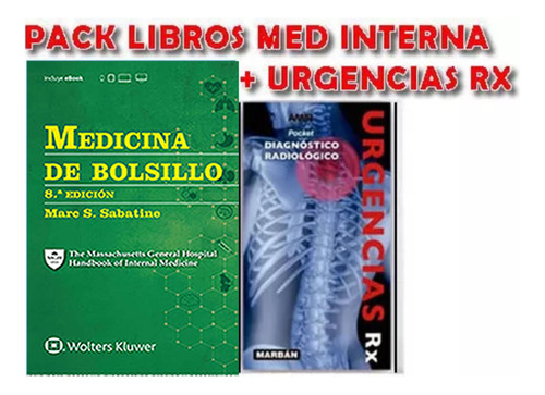 Pack Sabatine Medicina Bols Y Amir Urgencias Rx Librosnuevos