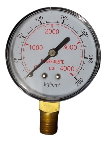 Manómetro Reloj, Regulador De Oxígeno Industrial 0-4000psi 