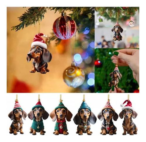 Fe 7 Adornos Navideños For Halloween Con Forma De Perro