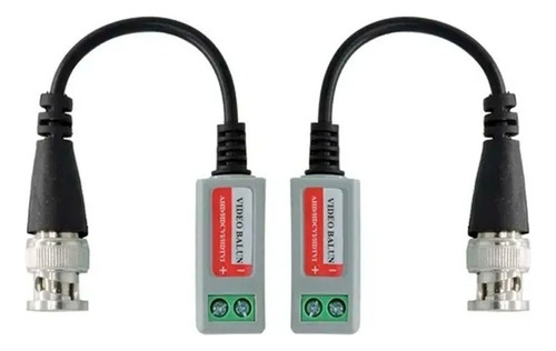 Par Video Balun Passivo Cftv Conversor Utp Hd Ahd/tvi/cvi