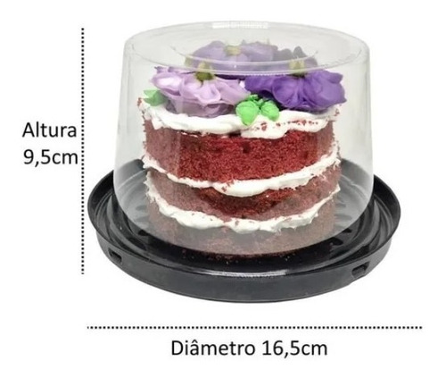 5 Un Embalagem De Mini Bolo G31ct Preta - Mini Panetone