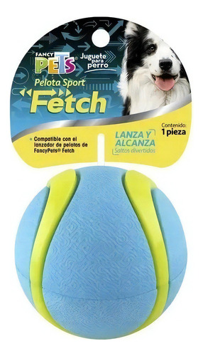 Fancy Pets Pelota Fetch Sport Tpr Rígida Tipo Tenis 6 Cms