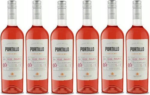 Caja X 6 Vinos Portillo Rose 750 Ml