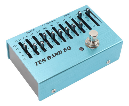 Mini Equalizador De Baixo De Bloco Único Com Pedal De Guitar