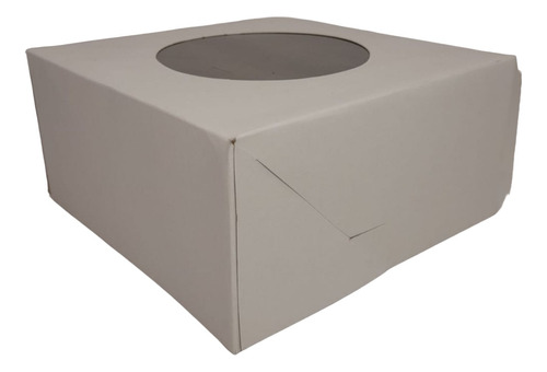 10 Caja Mini Tortas Wh Carton Visor Aut 16x16x8