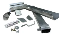 Comprar Zingueria Canaleta 9 Mts Galvanizada Tiras 1 Mt 2 Bajadas