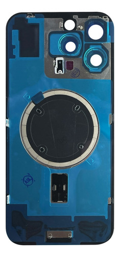 Tapa Trasera Compatible Con Iphone 16 Pro Max + Flexores Titanio Natural