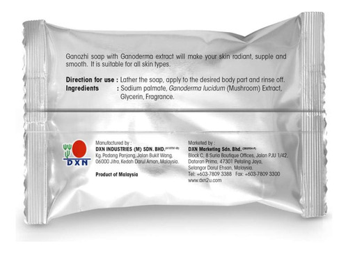 Jabón Dxn Ganozhi Con Extracto De Ganoderma 90 G