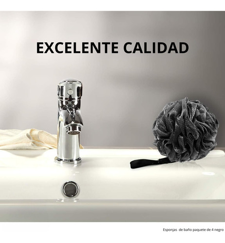 Juego De 4 Esponjas Exfoliantes Para Baño Y Ducha