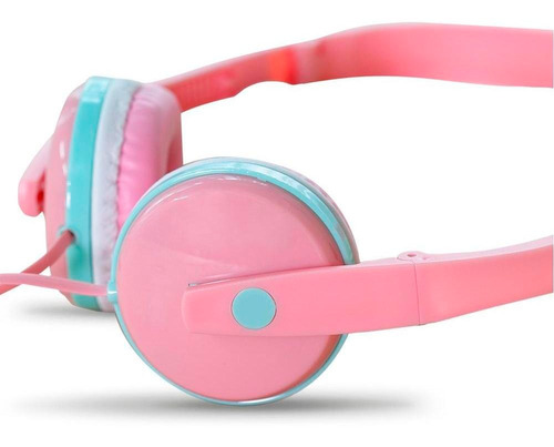 Audifono Con Microfono Para Ninos Stf Fun Rosa