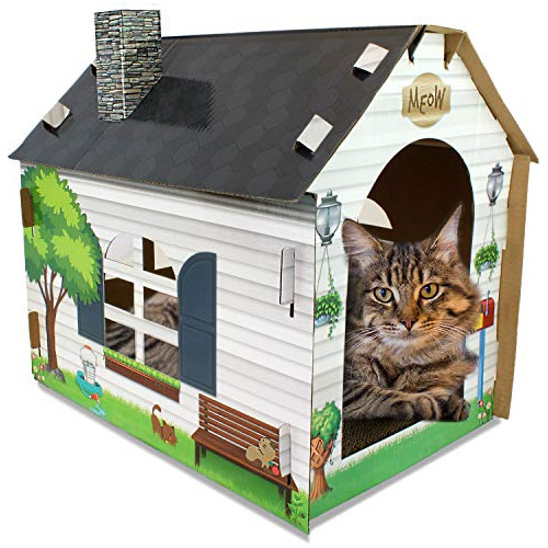 Cat Scratch House Hierba Gatera Adicional Incluida