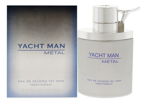 Myrurgia Yacht Man Metal Hombres 3.4 Oz Edt Spray