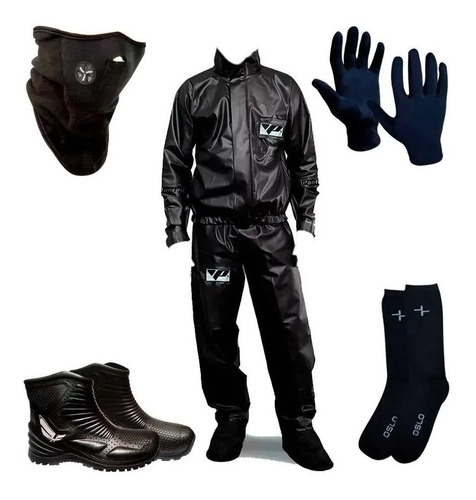 Traje Lluvia Pantaneiro +botas+ Guantes+medias+cuello **