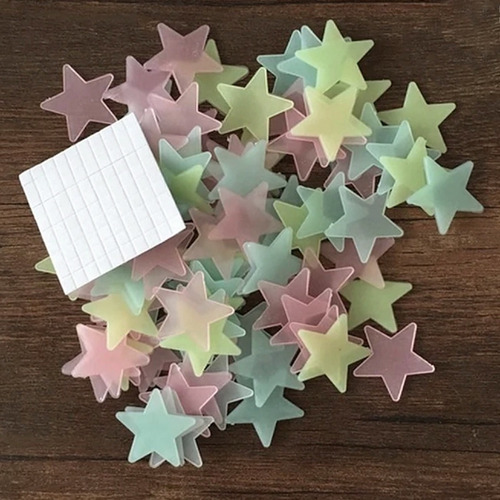 Imagen 2 de 10 de Estrellas Fluorescentes X100 Brillo En La Oscuridad.