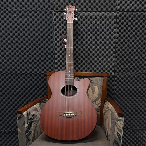 Imagem 2 de 8 de Violão Tagima Dallas Mahogany Aço Elétricoacústico Minijumbo