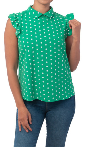 Blusa Casual Dama, Elegante Bonita Estampada Mujer Juvenil