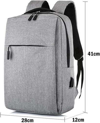 Imagen 9 de 10 de Mochila Resistente Anti Robo Impermeable Puerto Usb