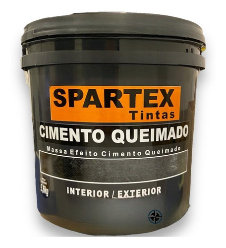  Spartex Tintas efeito cimento queimado revestimento 5,6kg interno e externo