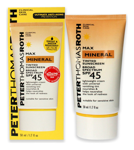 Protector Solar Peter Thomas Roth Max Mineral Spf 45 50 Ml U